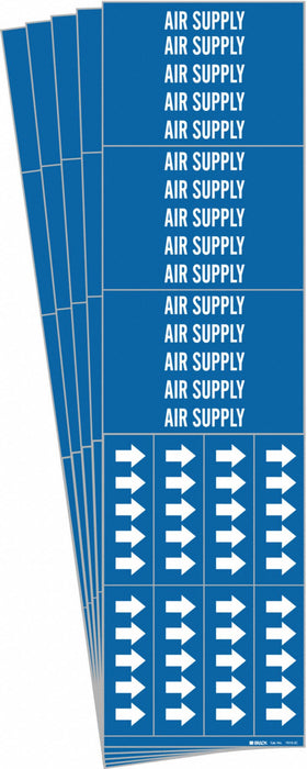 Pipe Marker White Air Supply PK5