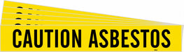Pipe Marker Black Caution Asbestos PK5