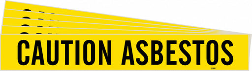 Pipe Marker Black Caution Asbestos PK5