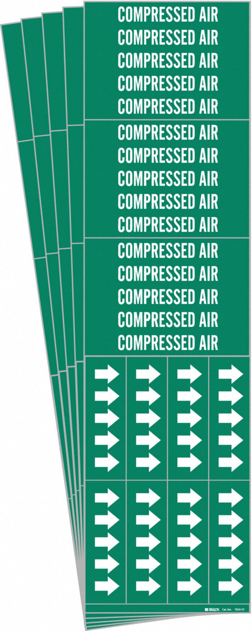 Pipe Marker White Compressed Air PK5