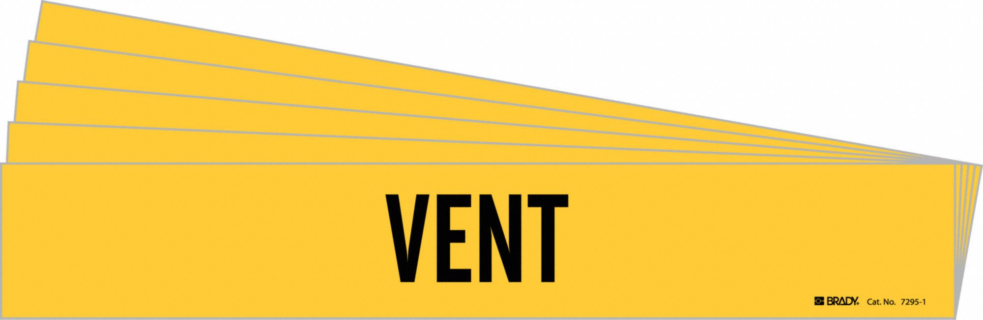 Pipe Marker Adhesive Black Vent PK5