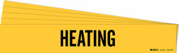 Pipe Marker Adhesive Black Heating PK5