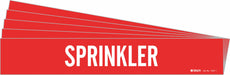 Pipe Marker Adhesive White Sprinkler PK5