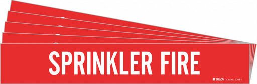 Pipe Marker White Sprinkler Fire PK5