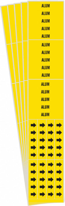 Pipe Marker Adhesive Black Alum PK5