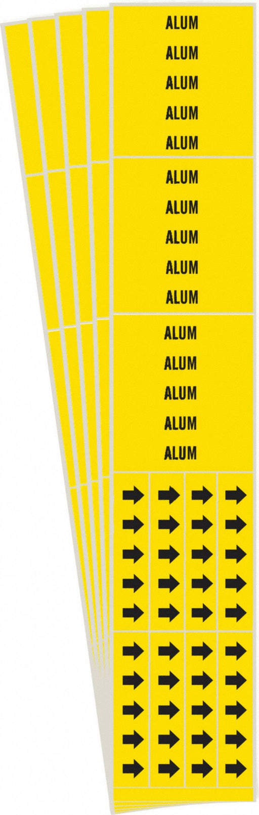 Pipe Marker Adhesive Black Alum PK5