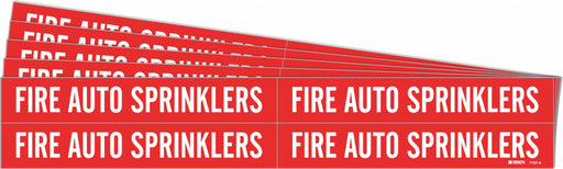 Pipe Marker Fire Auto Sprinklers PK5