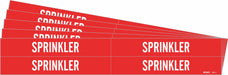 Pipe Marker Adhesive White Sprinkler PK5