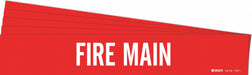 Pipe Marker Adhesive White Fire Main PK5