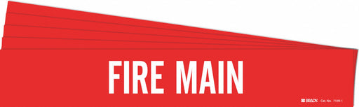 Pipe Marker Adhesive White Fire Main PK5