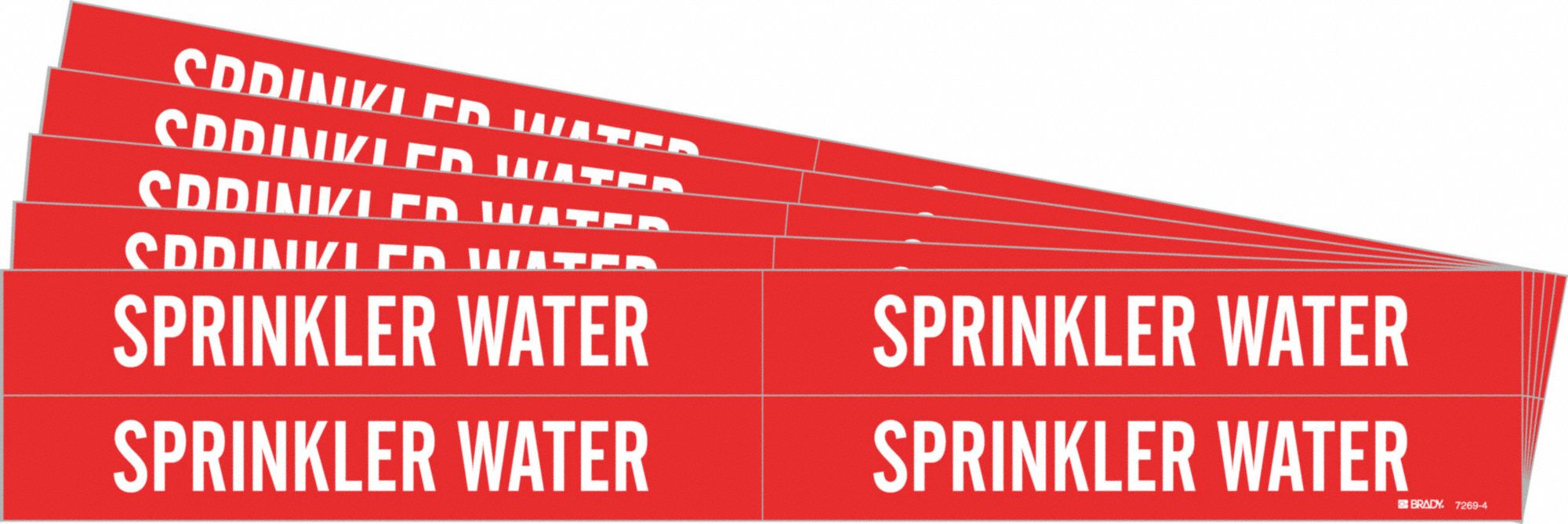 Pipe Marker White Sprinkler Water PK5
