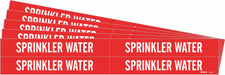 Pipe Marker White Sprinkler Water PK5