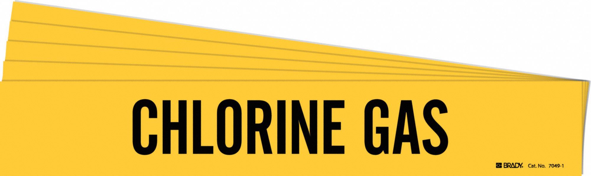 Pipe Marker Black Chlorine Gas PK5