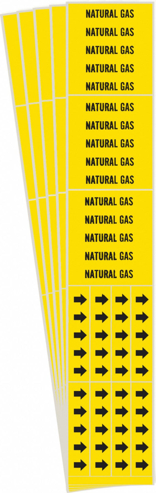 Pipe Marker Black Natural Gas PK5