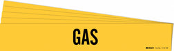 Pipe Marker Adhesive Black Gas PK5