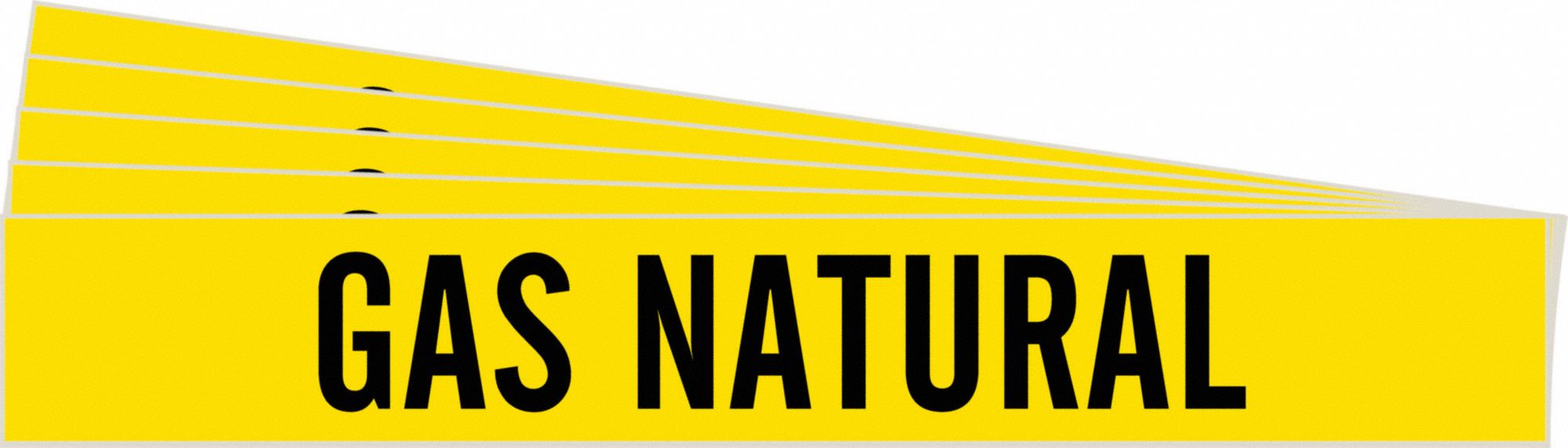 Pipe Marker Black Gas Natural PK5