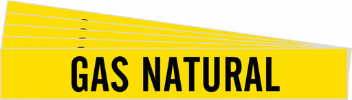 Pipe Marker Black Gas Natural PK5
