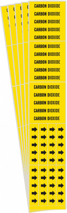 Pipe Marker Black Carbon Dioxide PK5