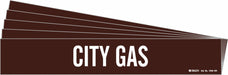 Pipe Marker Adhesive White City Gas PK5