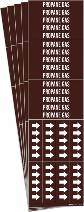 Pipe Marker White Propane Gas PK5