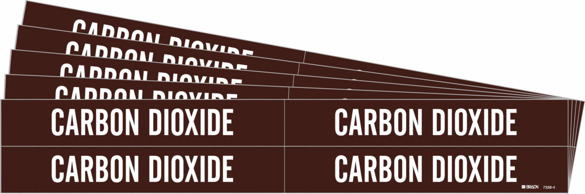 Pipe Marker White Carbon Dioxide PK5