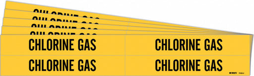Pipe Marker Black Chlorine Gas PK5