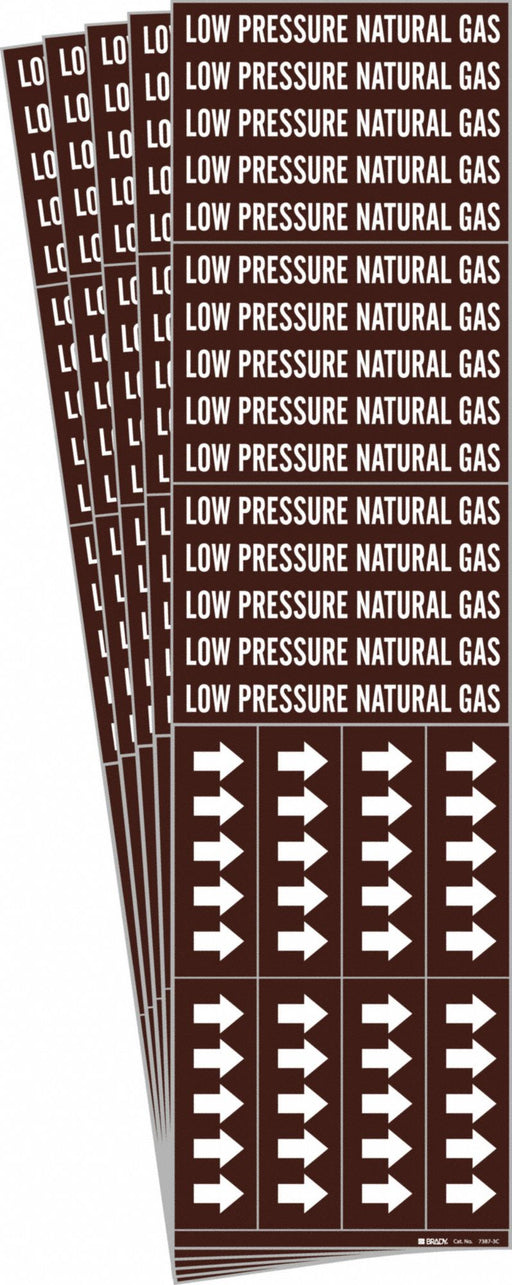 Pipe Marker Low Pressure Natural Gas PK5