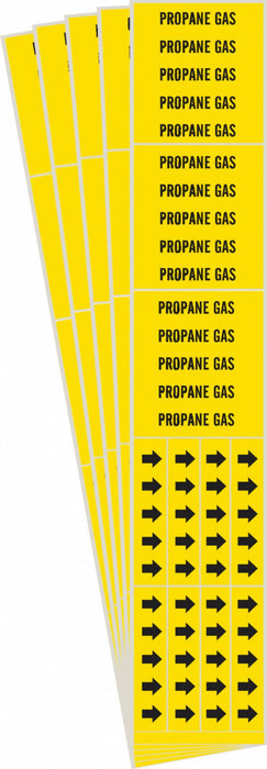 Pipe Marker Black Propane Gas PK5