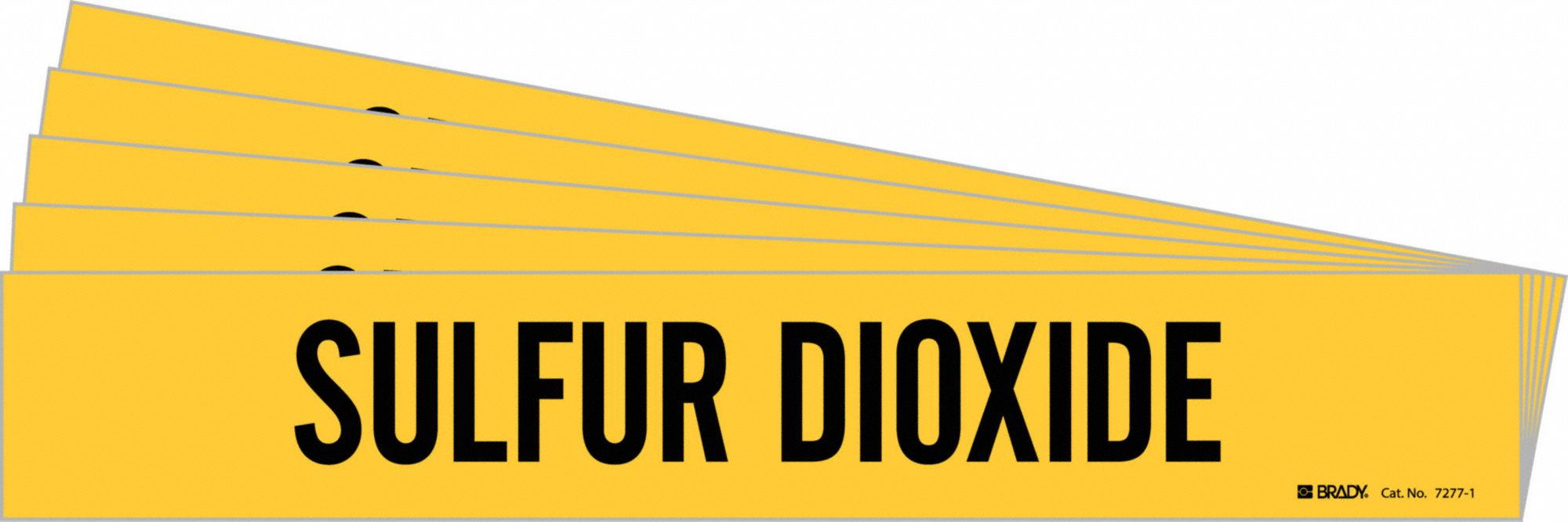 Pipe Marker Black Sulfur Dioxide PK5