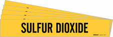 Pipe Marker Black Sulfur Dioxide PK5
