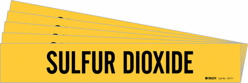 Pipe Marker Black Sulfur Dioxide PK5