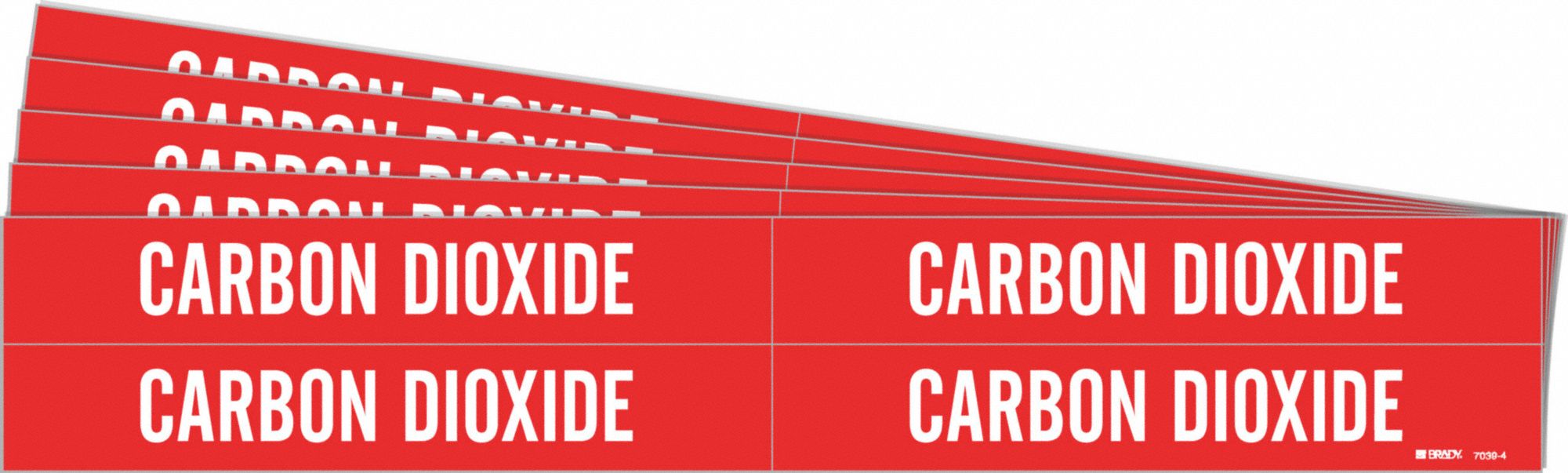 Pipe Marker White Carbon Dioxide PK5