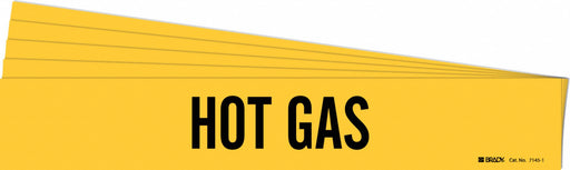 Pipe Marker Adhesive Black Hot Gas PK5