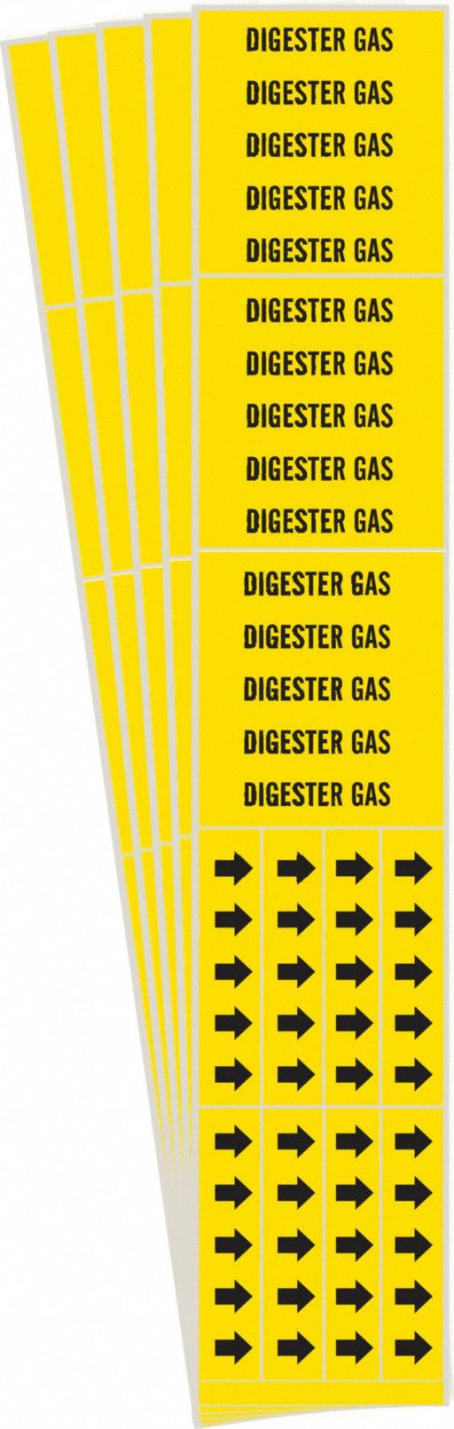 Pipe Marker Black Digester Gas PK5