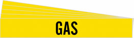 Pipe Marker Adhesive Black Gas PK5
