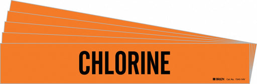 Pipe Marker Adhesive Black Chlorine PK5