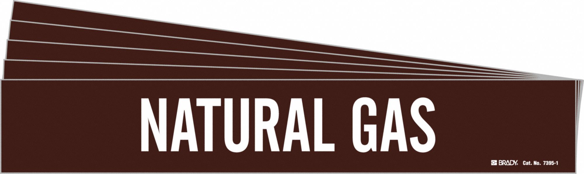 Pipe Marker White Natural Gas PK5