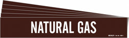 Pipe Marker White Natural Gas PK5
