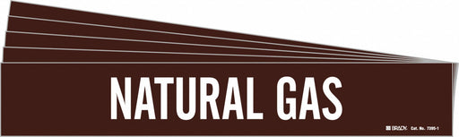 Pipe Marker White Natural Gas PK5