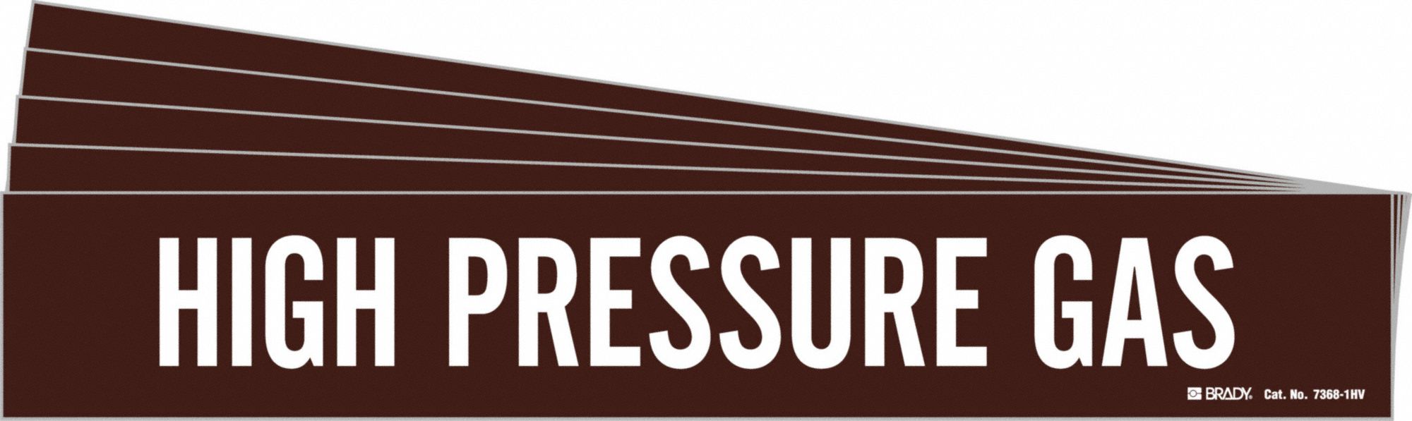 Pipe Marker White High Pressure Gas PK5