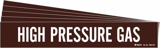 Pipe Marker White High Pressure Gas PK5