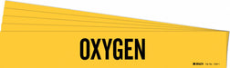 Pipe Marker Adhesive Black Oxygen PK5