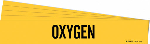 Pipe Marker Adhesive Black Oxygen PK5