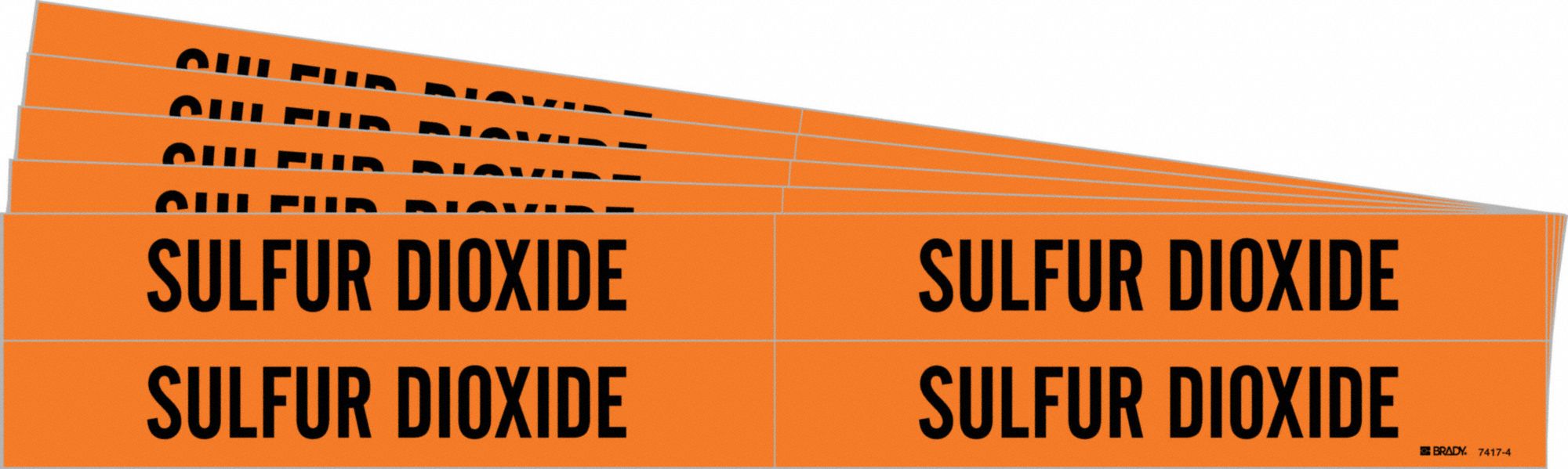 Pipe Marker Black Sulfur Dioxide PK5