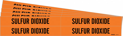 Pipe Marker Black Sulfur Dioxide PK5