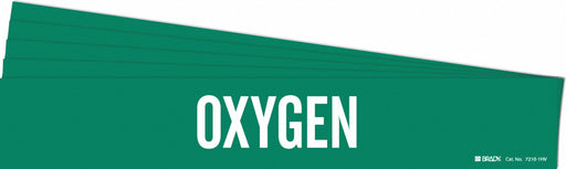 Pipe Marker Adhesive White Oxygen PK5