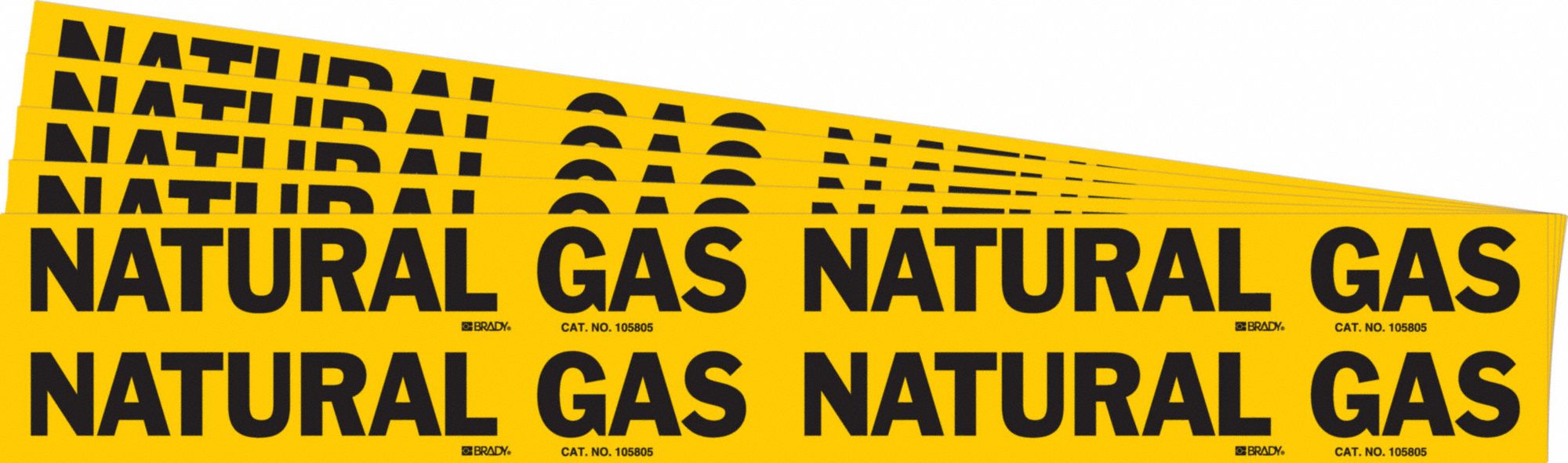 Pipe Marker Black Natural Gas PK5