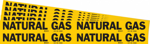 Pipe Marker Black Natural Gas PK5