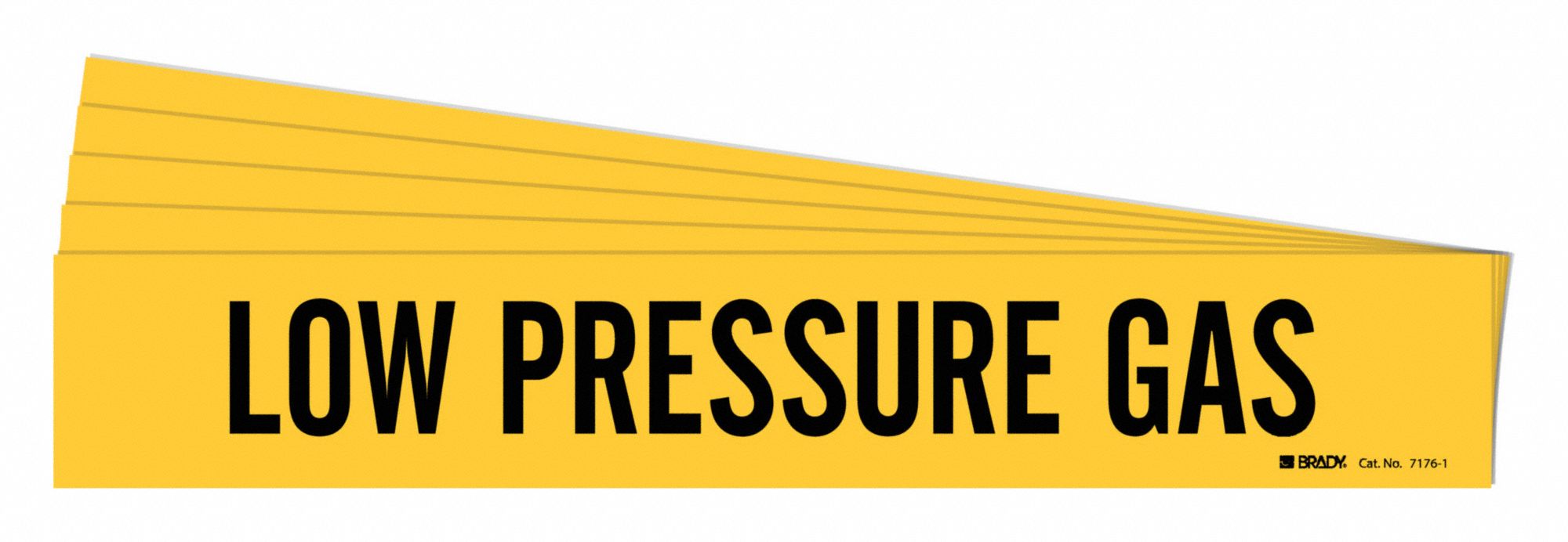 Pipe Marker Black Low Pressure Gas PK5