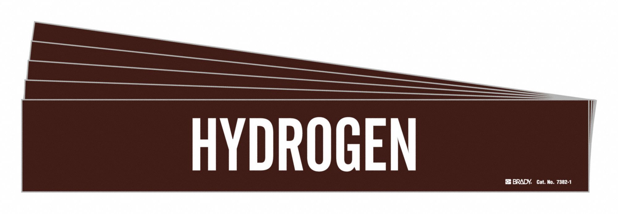 Pipe Marker Adhesive White Hydrogen PK5